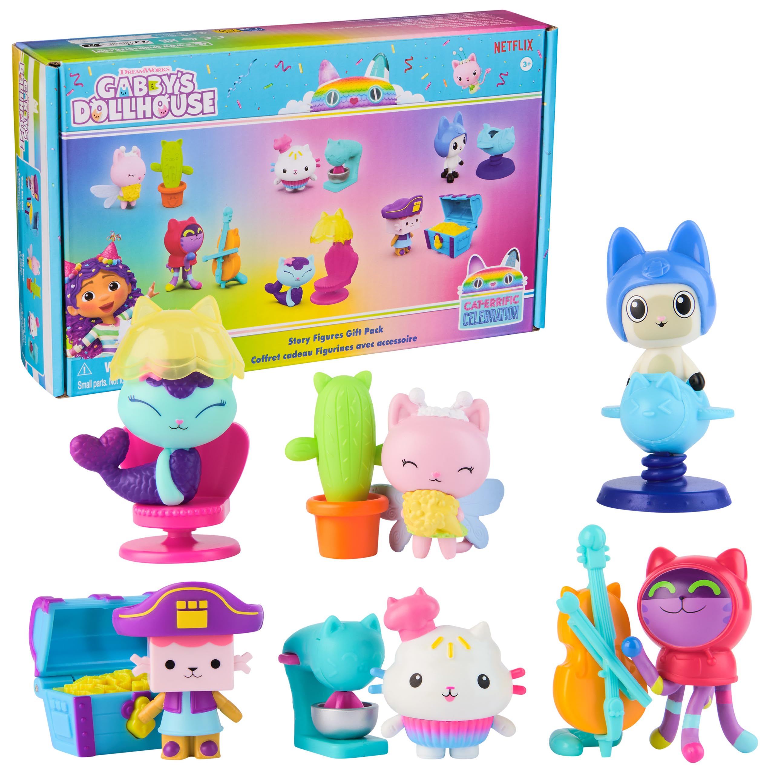Amazon.com: Gabby's Dollhouse, Pack de regalo de 12 piezas de